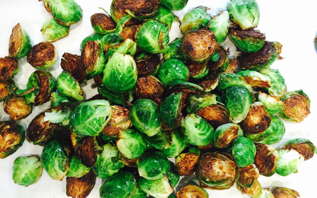 Brussels sprouts w/ bacon and apple cider vinegar